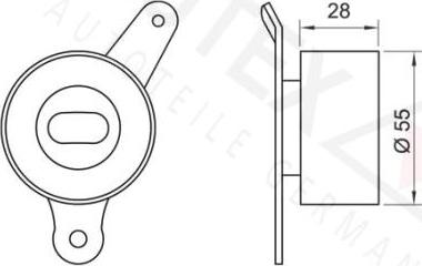 Autex 641715 - Натяжний ролик, ремінь ГРМ autozip.com.ua