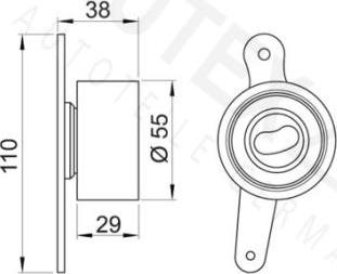 Autex 641713 - Натяжний ролик, ремінь ГРМ autozip.com.ua