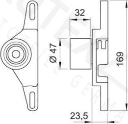 Autex 641781 - Натяжний ролик, ремінь ГРМ autozip.com.ua