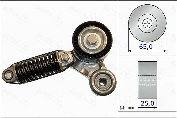 Autex 654999 - Натягувач ременя, поліклиновий ремінь autozip.com.ua