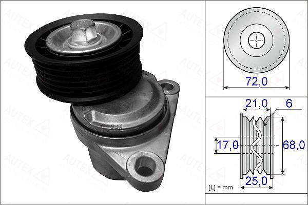 Autex 654959 - Натягувач ременя, клинові зуб. autozip.com.ua