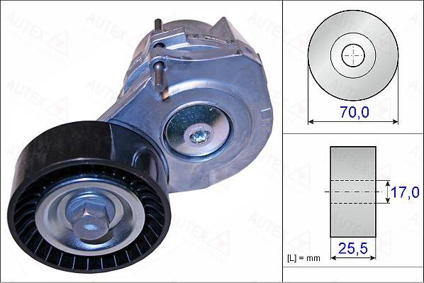 Autex 654963 - Натягувач ременя, клинові зуб. autozip.com.ua