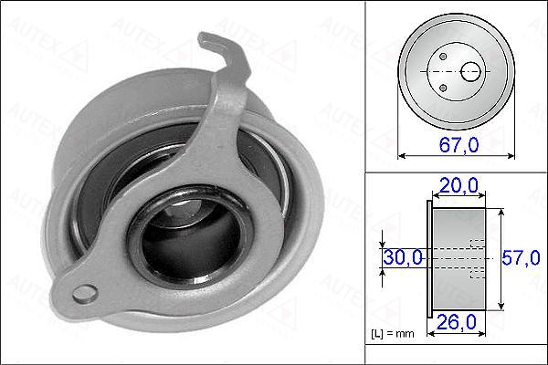 Autex 654923 - Натяжна ролик, ремінь ГРМ autozip.com.ua