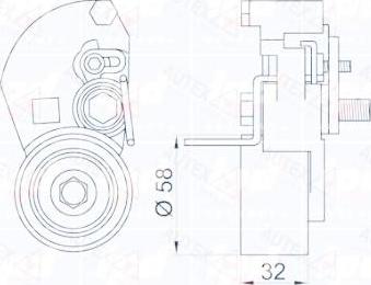 Autex 654696 - Натяжний ролик, ремінь ГРМ autozip.com.ua