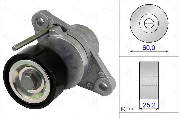 Autex 654896 - Натягувач ременя, клинові зуб. autozip.com.ua