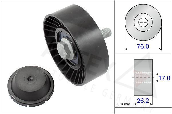 Autex 654806 - Паразитний / провідний ролик, поліклиновий ремінь autozip.com.ua