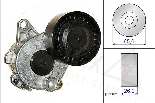 Autex 654839 - Натягувач ременя, клинові зуб. autozip.com.ua