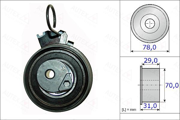 Autex 654871 - Натяжна ролик, ремінь ГРМ autozip.com.ua