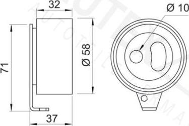 Autex 651573 - Натяжний ролик, ремінь ГРМ autozip.com.ua