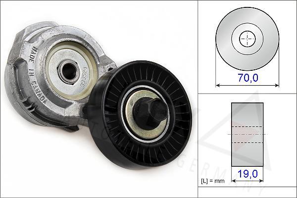 Autex 601832 - Натягувач ременя, клинові зуб. autozip.com.ua