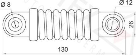 Autex 631158 - Амортизатор, поліклиновий ремінь autozip.com.ua