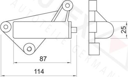 Autex 631287 - Успокоитель, зубчастий ремінь autozip.com.ua