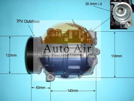 Auto Air Gloucester 14-9649R - Компресор, кондиціонер autozip.com.ua