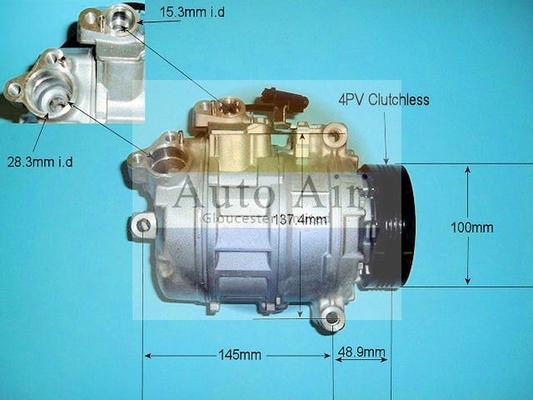 Auto Air Gloucester 14-9650P - Компресор, кондиціонер autozip.com.ua