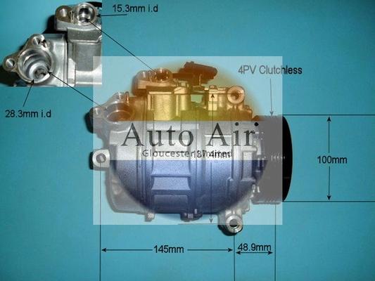 Auto Air Gloucester 14-9650 - Компресор, кондиціонер autozip.com.ua