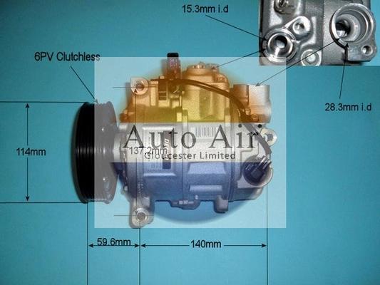 Auto Air Gloucester 14-9682 - Компресор, кондиціонер autozip.com.ua