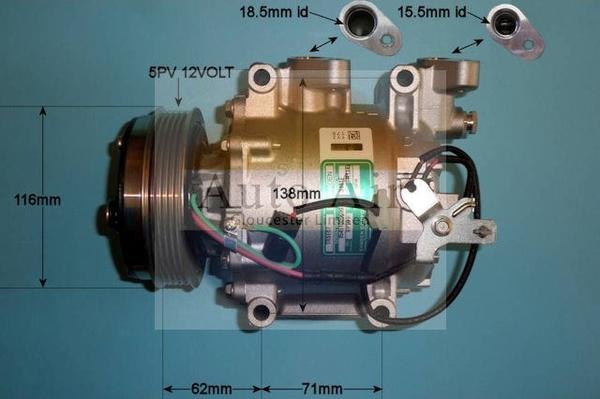 Auto Air Gloucester 14-9748 - Компресор, кондиціонер autozip.com.ua