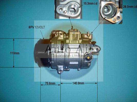 Auto Air Gloucester 14-9754 - Компресор, кондиціонер autozip.com.ua