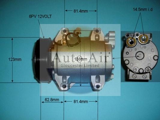 Auto Air Gloucester 14-9702P - Компресор, кондиціонер autozip.com.ua