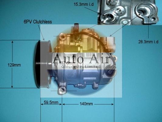 Auto Air Gloucester 14-9738 - Компресор, кондиціонер autozip.com.ua