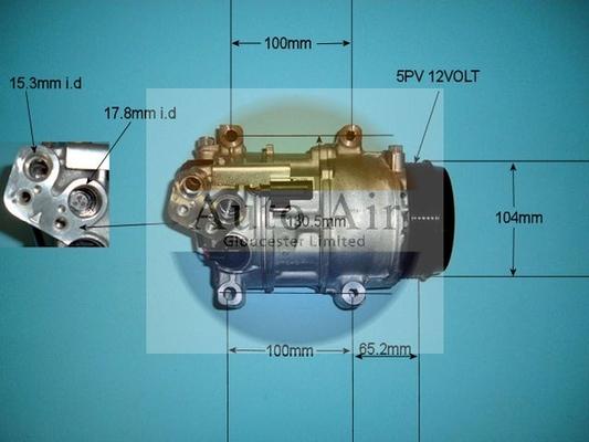 Auto Air Gloucester 14-9728 - Компресор, кондиціонер autozip.com.ua