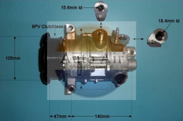 Auto Air Gloucester 14-9770 - Компресор, кондиціонер autozip.com.ua