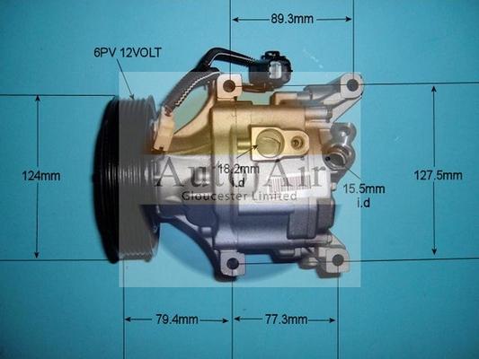 Auto Air Gloucester 14-4394R - Компресор, кондиціонер autozip.com.ua