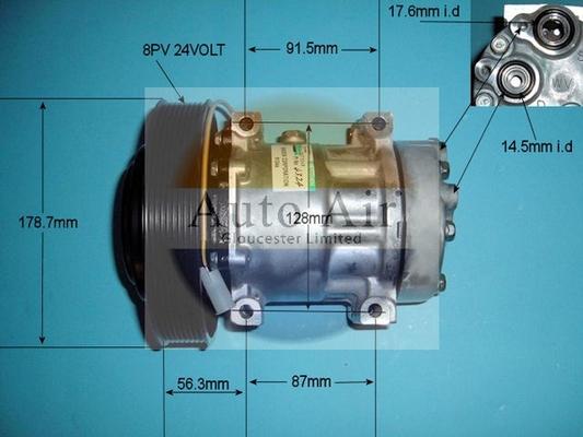 Auto Air Gloucester 14-4324 - Компресор, кондиціонер autozip.com.ua