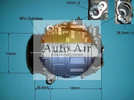 Auto Air Gloucester 14-6256P - Компресор, кондиціонер autozip.com.ua