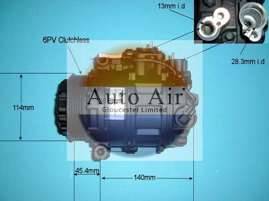 Auto Air Gloucester 14-6256R - Компресор, кондиціонер autozip.com.ua