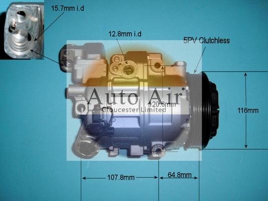 Auto Air Gloucester 14-6200R - Компресор, кондиціонер autozip.com.ua