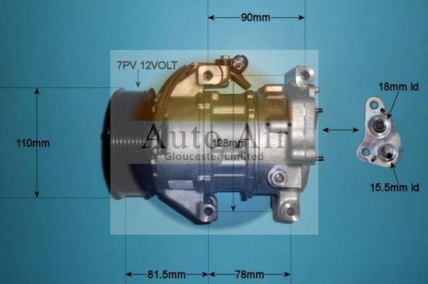 Auto Air Gloucester 14-0084 - Компресор, кондиціонер autozip.com.ua