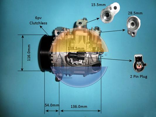 Auto Air Gloucester 14-0039p - Компресор, кондиціонер autozip.com.ua