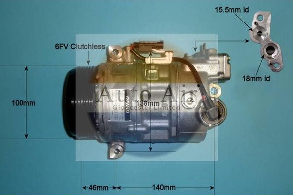 Auto Air Gloucester 14-0029 - Компресор, кондиціонер autozip.com.ua