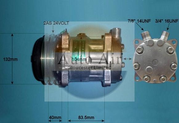 Auto Air Gloucester 14-0118 - Компресор, кондиціонер autozip.com.ua