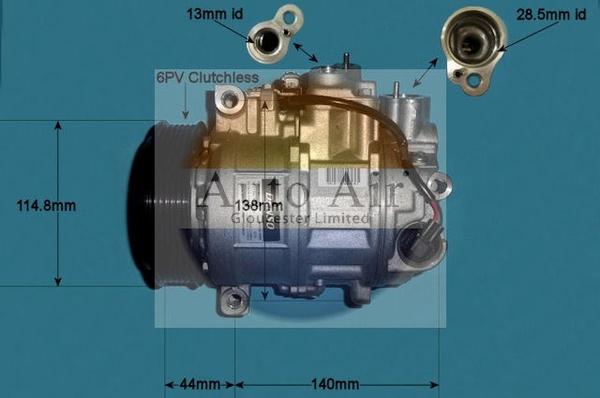 Auto Air Gloucester 14-0305 - Компресор, кондиціонер autozip.com.ua