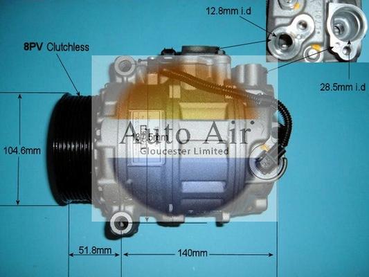 Auto Air Gloucester 14-0306R - Компресор, кондиціонер autozip.com.ua