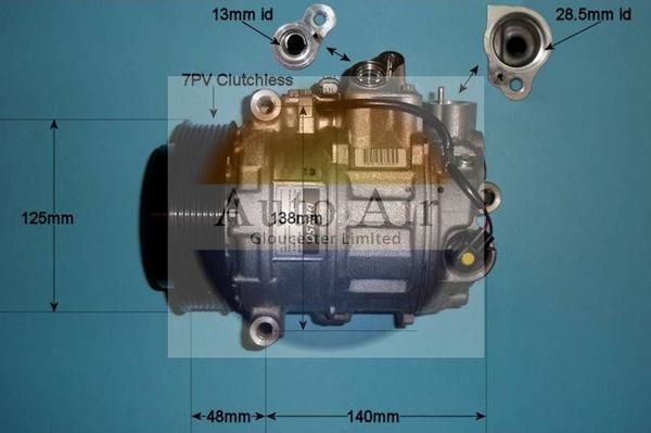 Auto Air Gloucester 14-0308 - Компресор, кондиціонер autozip.com.ua