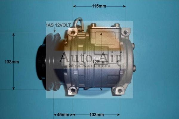 Auto Air Gloucester 14-0307P - Компресор, кондиціонер autozip.com.ua