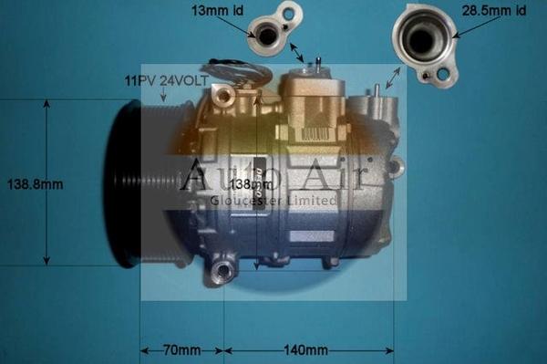 Auto Air Gloucester 14-0311 - Компресор, кондиціонер autozip.com.ua