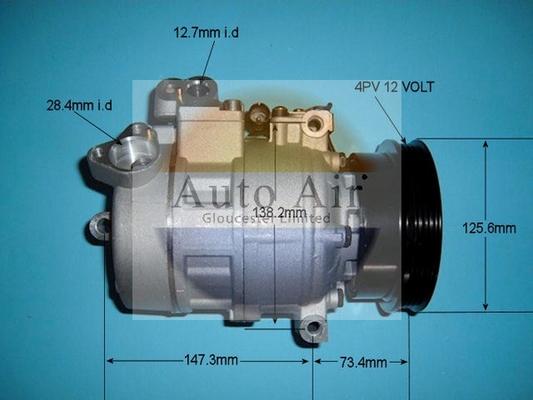 Auto Air Gloucester 14-0318P - Компресор, кондиціонер autozip.com.ua