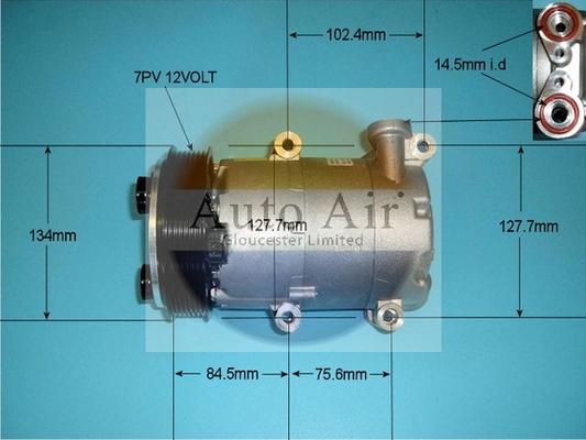 Auto Air Gloucester 14-0321 - Компресор, кондиціонер autozip.com.ua