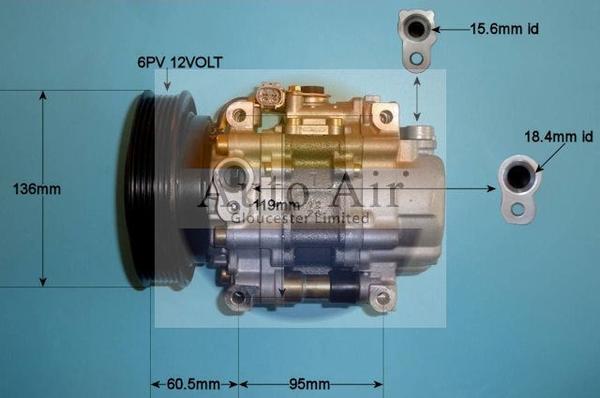 Auto Air Gloucester 14-0226 - Компресор, кондиціонер autozip.com.ua