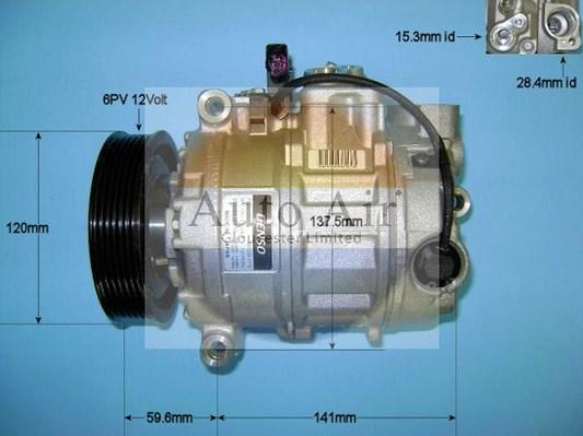 Auto Air Gloucester 14-1456 - Компресор, кондиціонер autozip.com.ua