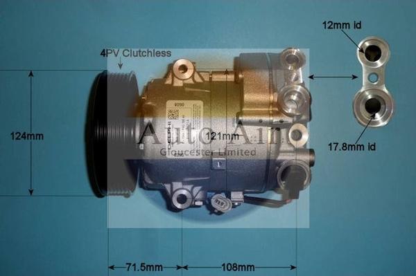 Auto Air Gloucester 14-1015 - Компресор, кондиціонер autozip.com.ua