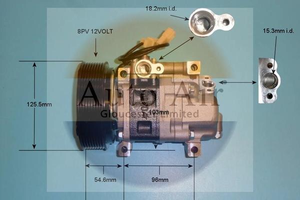 Auto Air Gloucester 14-1141P - Компресор, кондиціонер autozip.com.ua