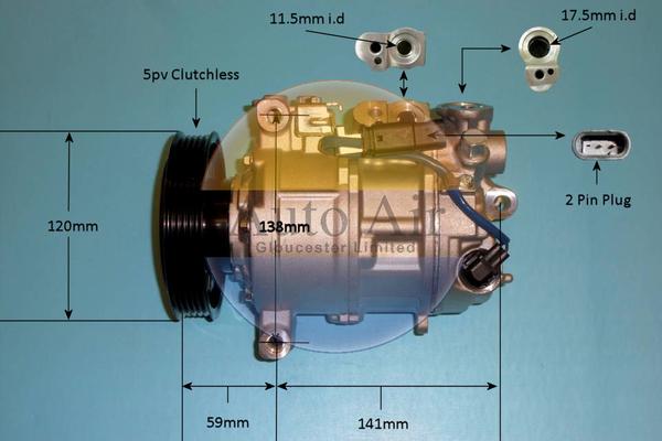 Auto Air Gloucester 14-1816p - Компресор, кондиціонер autozip.com.ua