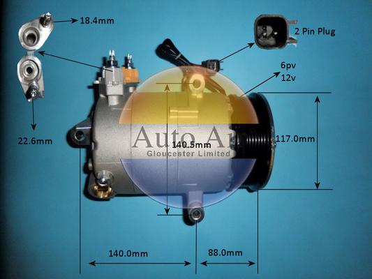 Auto Air Gloucester 14-1835p - Компресор, кондиціонер autozip.com.ua