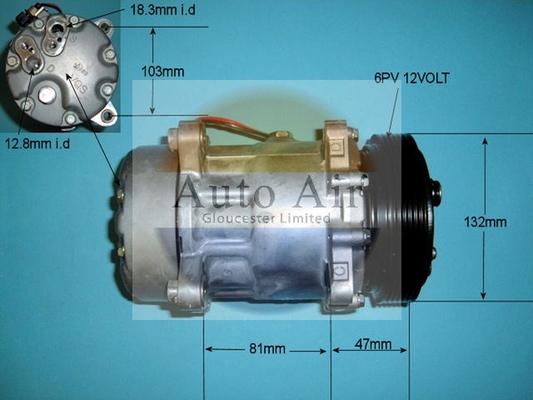 Auto Air Gloucester 14-1260 - Компресор, кондиціонер autozip.com.ua