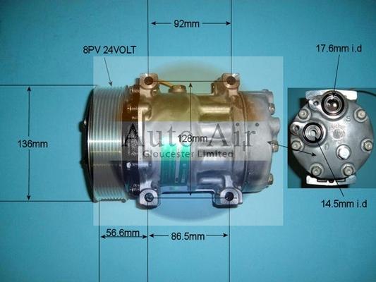 Auto Air Gloucester 14-8044 - Компресор, кондиціонер autozip.com.ua